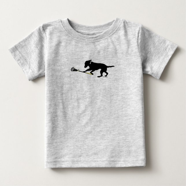 Schwarzer Labrador, der Baby T-shirt (Vorderseite)