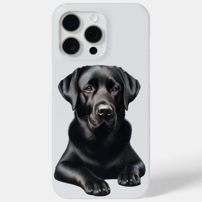 Schwarzer Labrador Hund Case-Mate iPhone Hülle (Rückseite)