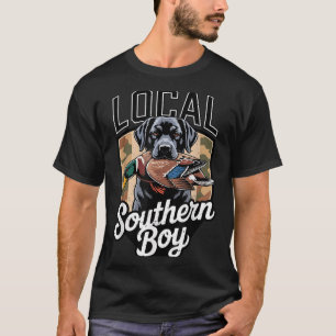 Schwarzer Labrador Hund Einheimischer Südlicher Ju T-Shirt