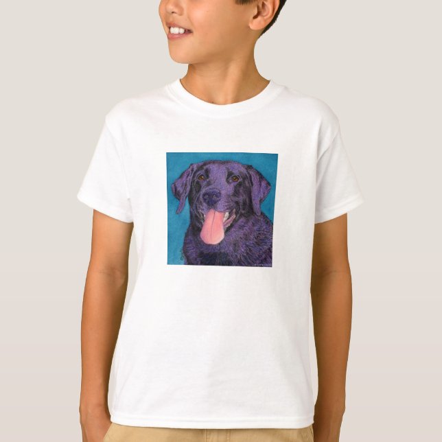 Schwarzer Labrador - Kinder/Baby-T - Shirt - (Vorderseite)