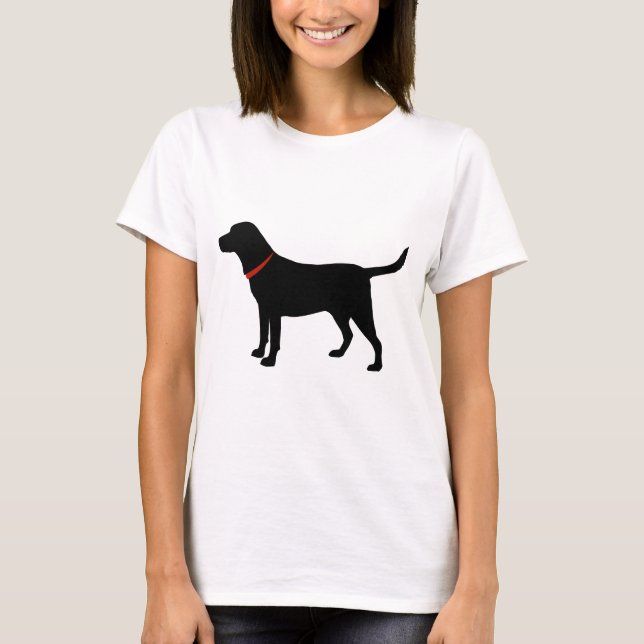 schwarzer Labrador, Labrador-Retriever T-Shirt (Vorderseite)
