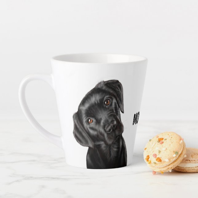 Schwarzer Labrador Milchtasse (Beispiel)