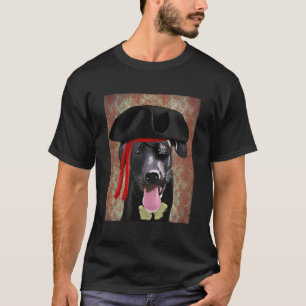 Schwarzer Labrador-Piraten-Hund T-Shirt
