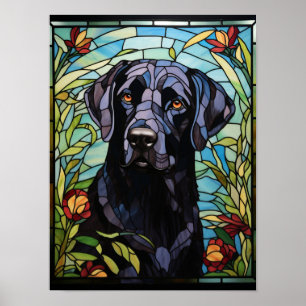 Schwarzer Labrador Poster