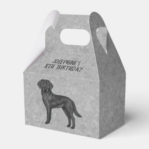 Schwarzer Labrador Retriever Benutzerdefinierter K Geschenkschachtel