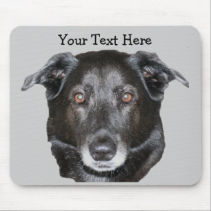 Schwarzer Labrador Retriever Dog Mousepad