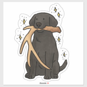 Schwarzer Labrador Retriever Jagd Auto Aufkleber