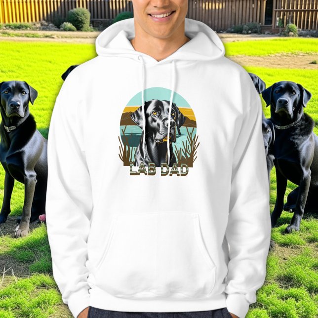 Schwarzer Labrador Retriever | Lab Dad Hoodie (Von Creator hochgeladen)