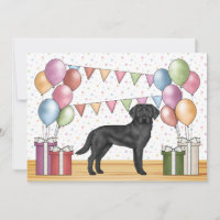 Schwarzer Labrador Retriever Labrador Hund farbenf