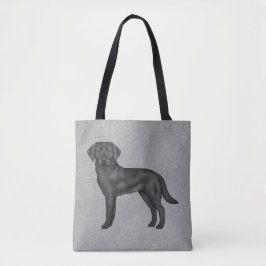Schwarzer Labrador Retriever Niedlich Cartoon Dog