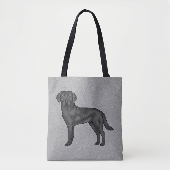 Schwarzer Labrador Retriever Niedlich Cartoon Dog  (Vorderseite)