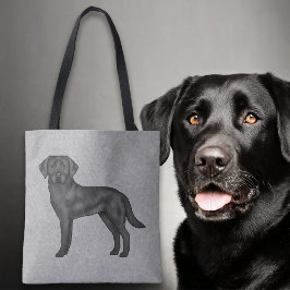Schwarzer Labrador Retriever Niedlich Cartoon Dog 