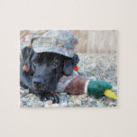Schwarzer Labrador Retriever Niedlich Duck Hunting Puzzle<br><div class="desc">Es war ein langer Tag der Jagd für diesen Niedlichen Schwarzen Labrador Retriever Enck Jagdhund .</div>