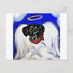 Schwarzer Labrador Retriever Postkarte