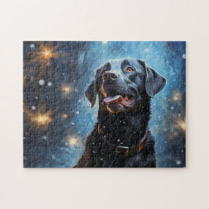 Schwarzer Labrador Retriever Puzzle