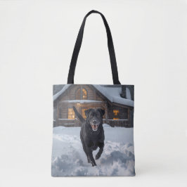 Schwarzer Labrador Retriever Schultertasche