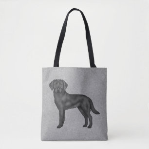 Schwarzer Labrador Retriever Süßer Cartoon-Hund Gr