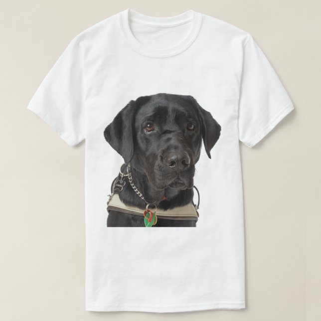 Schwarzer Labrador Retriever T-Shirt (Design vorne)