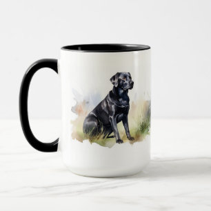 Schwarzer Labrador Retriever Tasse