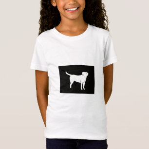 Schwarzer Labrador-Shirt-Entwurf T-Shirt