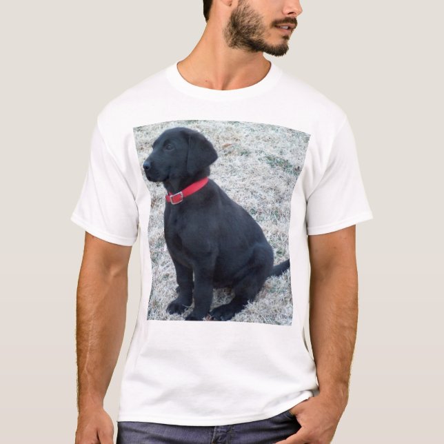 Schwarzer Labrador T-Shirt (Vorderseite)