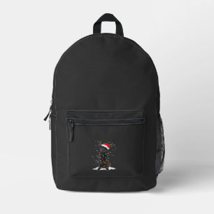 Schwarzer Labrador Weihnachts Hund Weihnachtsbaum Bedruckter Rucksack