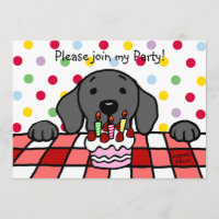 Schwarzer Labrador zum Geburtstag