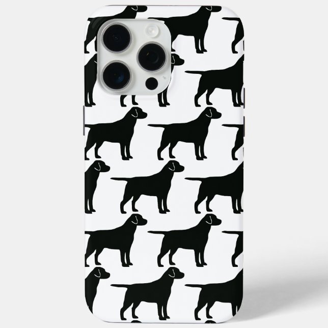 Schwarzer Labradors Hund Case-Mate iPhone Hülle (Rückseite)