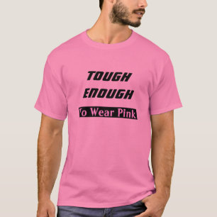 schwarzer langer Kasten, STARK GENUG, Rosa tragen T-Shirt