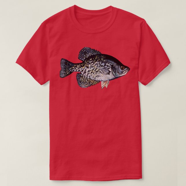 Schwarzer Languste , Glückskrappie-Fischerei T-Shirt (Design vorne)