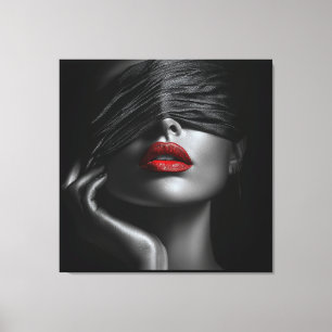 Schwarzer Lauf Leinwanddruck