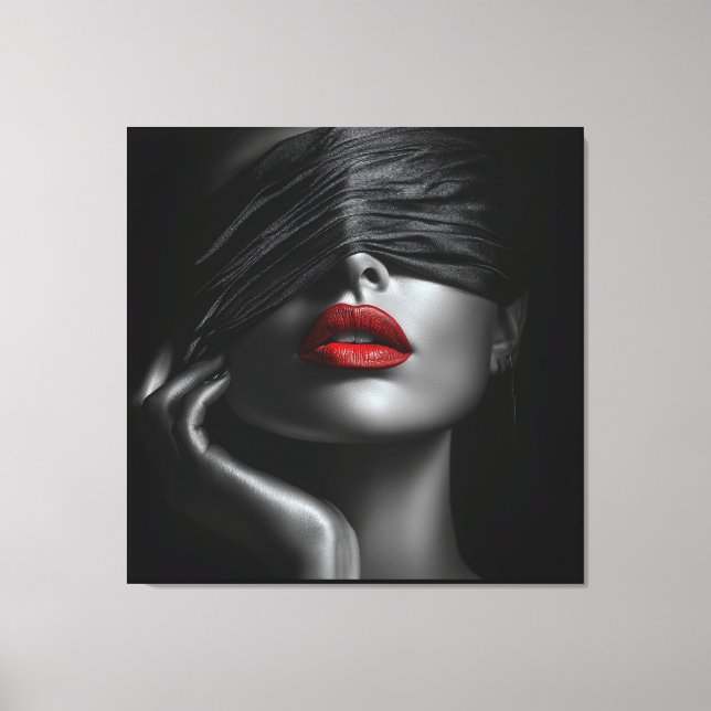 Schwarzer Lauf Leinwanddruck (Vorderseite)