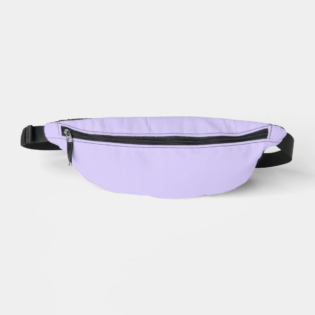Schwarzer Lavendel mit fester Farbe Bauchtasche (Vorderseite)