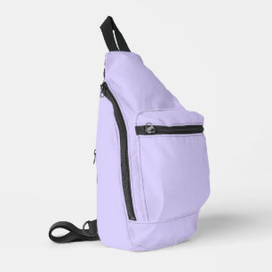 Schwarzer Lavendel mit fester Farbe Crossbody Bag