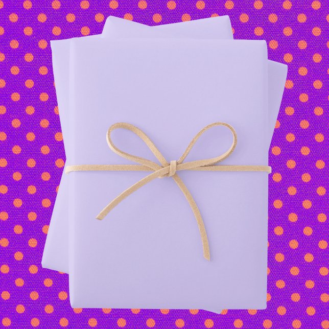 Schwarzer Lavendel mit fester Farbe Geschenkpapier Set (Von Creator hochgeladen)