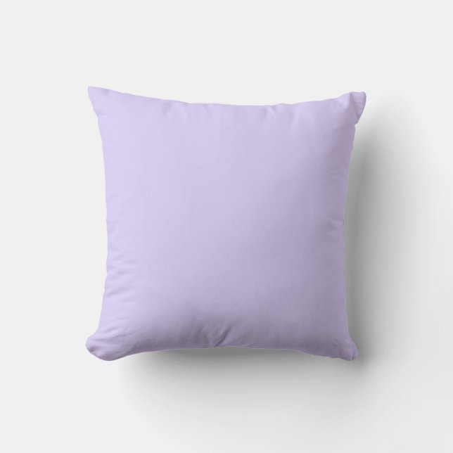 Schwarzer Lavendel mit fester Farbe Kissen (Vorderseite)