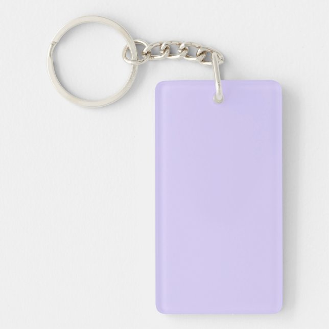 Schwarzer Lavendel mit fester Farbe Schlüsselanhänger (Vorderseite)