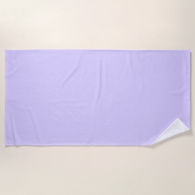 Schwarzer Lavendel mit fester Farbe Strandtuch (Vorderseite)