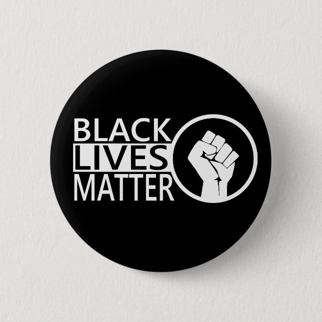 Schwarzer Leben-Angelegenheit #blacklivesmatter Button (Vorderseite)