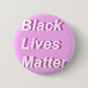 Schwarzer Leben-Angelegenheitsgitterknopf Button