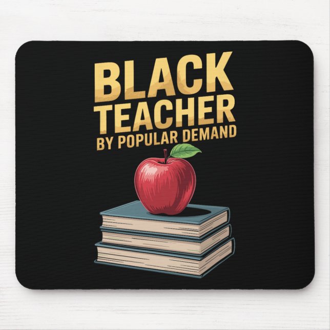 Schwarzer Lehrer auf allgemeinen Wunsch, Afro-Afri Mousepad (Vorne)