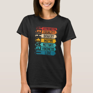 Schwarzer Lehrerbildner Afroamerikanischer Schwarz T-Shirt