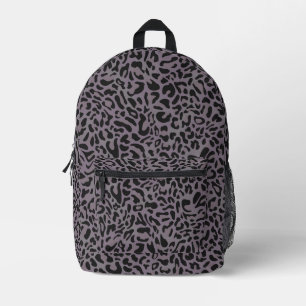 schwarzer Leopard Bedruckter Rucksack