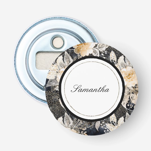 Schwarzer Leopard Flaschenöffner (Vorderseite)