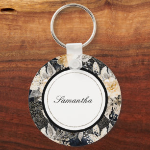 Schwarzer Leopard Schlüsselanhänger