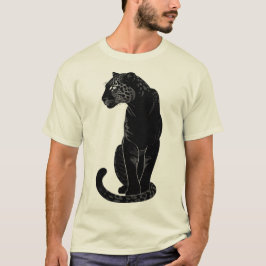 Schwarzer Leopard  T-Shirt
