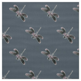 Schwarzer Libelle Stoff