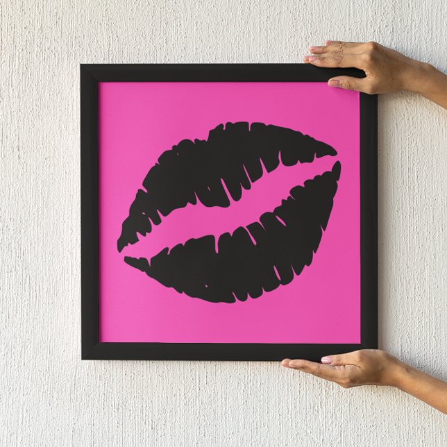 Schwarzer Lipstick mit Rosa Poster (Von Creator hochgeladen)