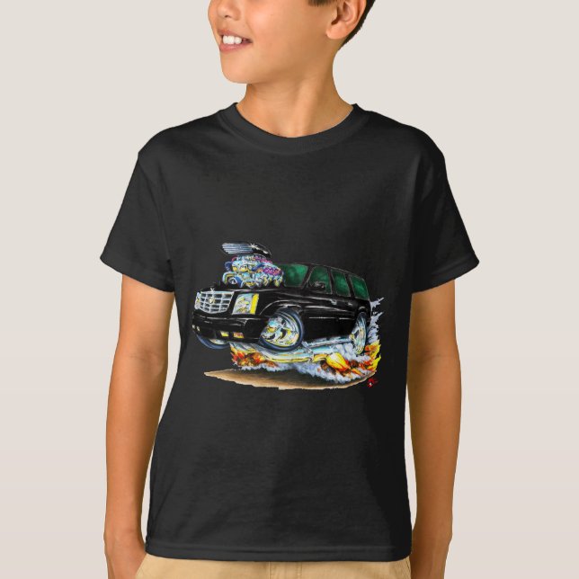 Schwarzer LKW Cadillacs Escalade T-Shirt (Vorderseite)