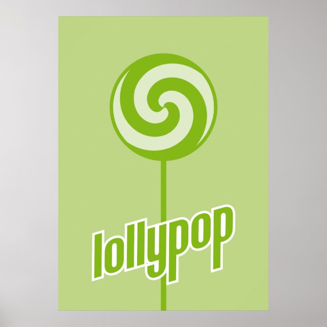 Schwarzer Lollypop Poster (Vorne)